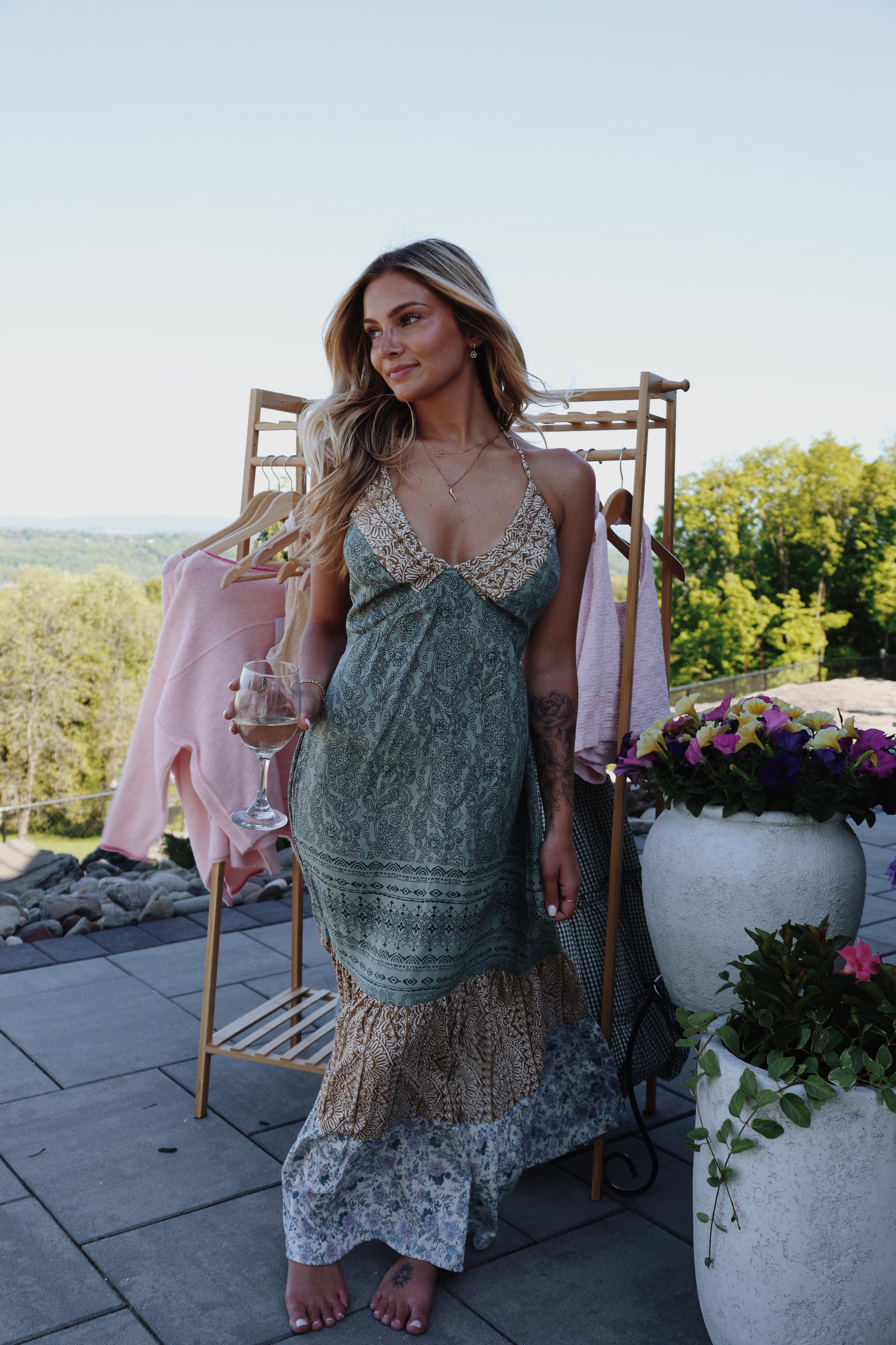 Willow Halter Neck Maxi Dress – love, rina